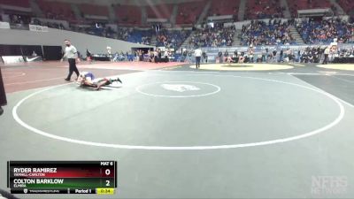 3A-120 lbs Cons. Round 3 - Ryder Ramirez, Yamhill-Carlton vs Colton Barklow, Elmira