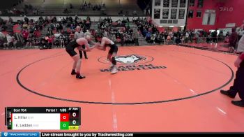 150 lbs Cons. Round 6 - Easton Ledden, MARSHFIELD, WI vs Logan Hiller, EDWARDVILLE (HS)