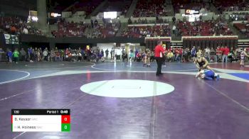 130 lbs Quarterfinal - Holden Hoiness, Billings Wrestling Club vs Brody Keysor, Sidney Wrestling Club