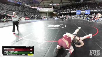 Girls 1B/2B/1A/2A 140 Semifinal - Taydem Bylin, White River (Girls) vs Kadie Mcmullen, Ephrata (Girls)