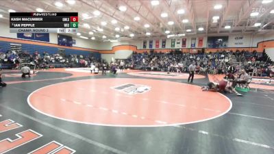 197 lbs Champ. Round 2 - Ian Pepple, Wisconsin-Eau Claire vs Kash Macumber, Wisconsin - Lacrosse
