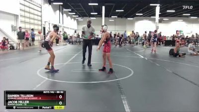 88-92 lbs Round 4 - Damien Tillison, Scanlan Wrestling Academy vs Jacob Miller, Roman Legion