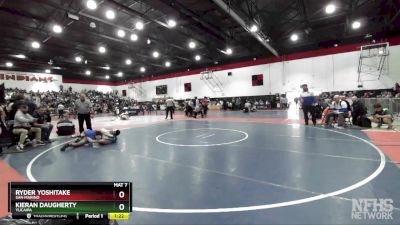 138 lbs Quarterfinal - Ryder Yoshitake, San Marino vs Kieran Daugherty, Yucaipa