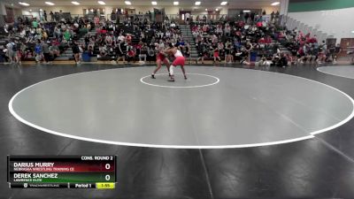 144 lbs Cons. Round 2 - Darius Murry, Nebraska Wrestling Training Ce vs Derek Sanchez, Lawrence Elite