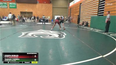 197 lbs Quarterfinal - Joseph Robles, Victor Valley College vs Tasman Cassell, Moorpark College