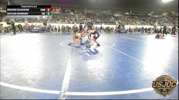 73 lbs Round Of 32 - Bracen Bloxsom, Ponca City Wildcat Wrestling vs Baylor Bowman, Columbus Wrestling Club