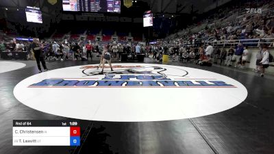 106 lbs Rnd Of 64 - Carew Christensen, IA vs Taegan Leavitt, UT