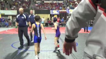 54 lbs Champ. Round 2 - Fletcher Lewis, Thermopolis Wrestling Club vs Dalton Dawes, Butte Wrestling Club