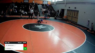 8U - 60 lbs Round 1 - Sonny Salandro, Latrobe vs Hunter Nolan, Derry