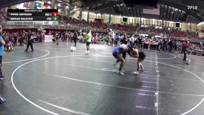185 lbs Cons. Round 1 - Megan Ralston, Junior Titans Wrestling Club vs Piper Hepburn, Waverly Wrestling Club - Girls