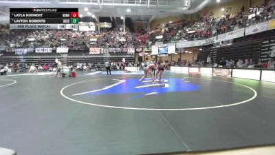 190 lbs 3rd Place Match - Layla Kuhnert, Highland-Doniphan West Hs vs Layton Roberts, Douglass Hs