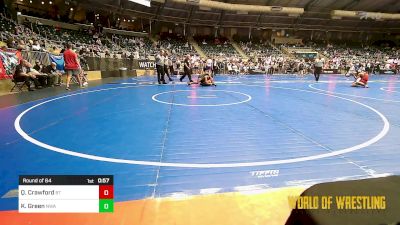 115 lbs Round Of 64 - Quincey Crawford, BullTrained vs Kameron Green, Nebraska Wrestling Academy