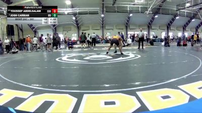 141 lbs Quarterfinal - Youssef Abdelsalam, Seton Hill vs Josh Carman, Mount Union