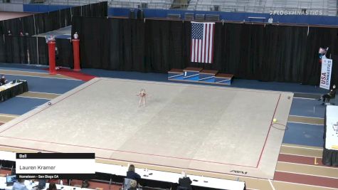Lauren Kramer - Ball - 2021 Rhythmic Elite Qualifier