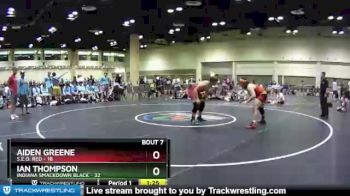 182 lbs Champ Round 1 (16 Team) - Aiden Greene, S.E.O. Red vs Ian Thompson, Indiana Smackdown Black