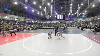 61 lbs Consi Of 8 #2 - Ayden Huegerich, No Team vs Julian Barcelona, Northglenn Youth WC