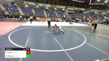 83 lbs Consi Of 4 - Urijah Duran, Duran Elite vs Kyle Menuez, Black Fox Wr Ac