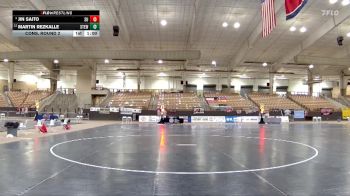 AA 106 lbs Cons. Round 2 - Jin Saito, Summit High School vs Martin Rezkalle, Stewarts Creek High School