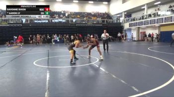 133 lbs Champ. Round 2 - Davonne Dixon, Mt. San Antonio College vs Aaron Ly, Chabot College