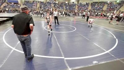 85 lbs Round Of 32 - Braxton Smith, Severance MS vs Justice Espinoza, Colorado Outlaws