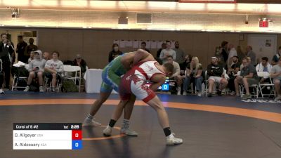 82 kg Consi Of 8 #2 - Drew Allgeyer, USA vs Abdullah Saad M Aldossary, KSA