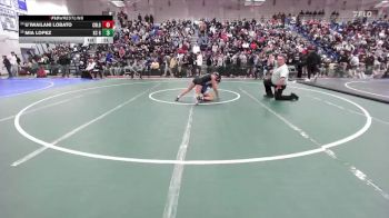 Girls 105 lbs Cons. Round 1 - U`iwailani Lobato, Carlmont Girls vs Mia Lopez, King City Girls