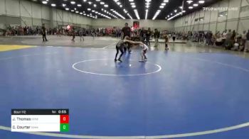 55 lbs Consolation - Jj Thomas, Genesis vs Chase Courter, Simmons Academy Wrestling Saw