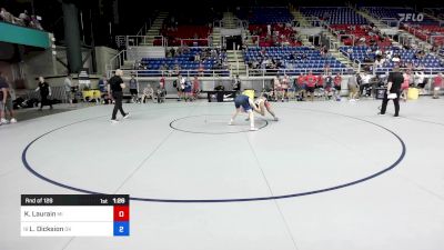 144 lbs Rnd Of 128 - Kingston Laurain, MI vs Levi Dicksion, OK