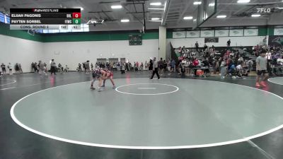 106 lbs Cons. Round 5 - Payten Sorbel, Flat Earth Wrestling Club vs Elijah Pagonis, BullTrained