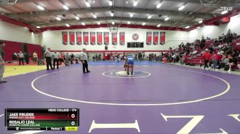 174 lbs 1st Place Match - Jake Prudek, Fresno City College vs Rosalio Leal, Modesto Junior College