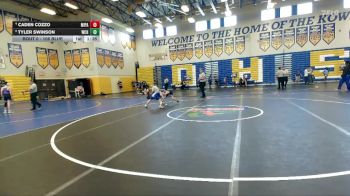 106 Blue Quarterfinal - Tyler Swinson, Wellington Community Hs vs Caden Cozzo, Miami Palmetto