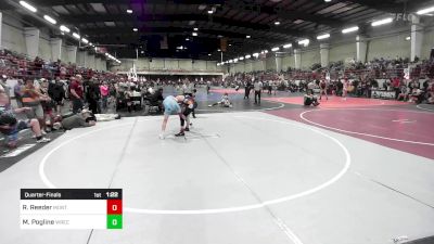 116 lbs Quarterfinal - Rian Reeder, Montrose Elite vs Max Pogline, Wrecking Crew