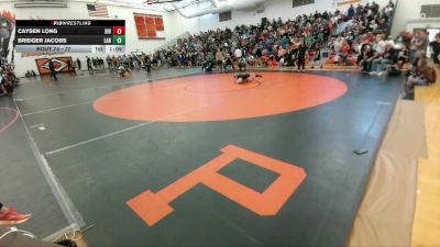 77 lbs Quarterfinal - Bridger Jacobs, Lander Middle School vs Caysen Long, Riverton Middle School