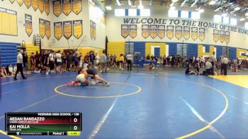 138 lbs Champ. Round 2 - Kai Molla, Team Jax vs Aedan Randazzo, Canes Wrestling Club