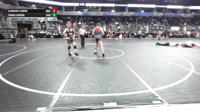 122 lbs Quarterfinal - Landon Lewis, Cougar Wrestling Club vs Taiga Kwon, Ozark
