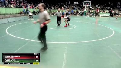 150 lbs Quarterfinal - Tyler Lavin, Indianapolis Cathedral vs Jessie Franklin, North Central