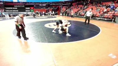 2A 175 lbs Champ. Round 1 - Declan Dircks, New Lenox (Providence Catholic) vs Cooper Bode, Sycamore (H.S.)