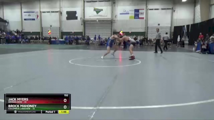 152 lbs Semis & 1st Wrestleback (8 Team) - Jack Myers, Broken Bow vs ...