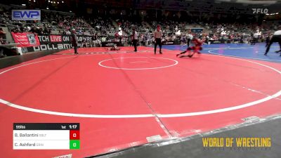 55 lbs Round Of 32 - Brody Ballantini, Sebolt Wrestling Academy vs Chance Ashford, Grindhouse