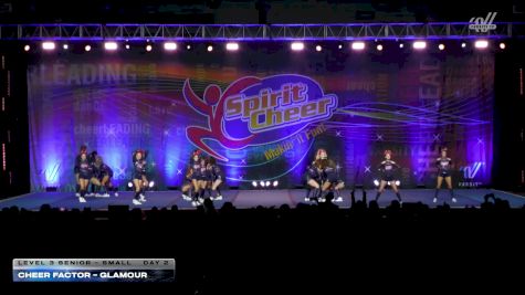 Cheer Factor - GLAMOUR [2026 L3 Senior - Small Day 2] 2026 Spirit Cheer Grand Nationals