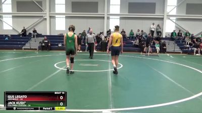 120 lbs Round 5 (6 Team) - Gus Legato, Archbold vs Jack Kush*, Columbia Station