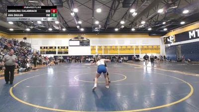 112 lbs Consy 2 - Angelina Calabrace, Derry Area vs Ava Diulus, Pine-Richland