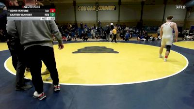 193 lbs Quarterfinal - Adam Waters, Faith Christian (PA) vs Carter Vannest, Pitman