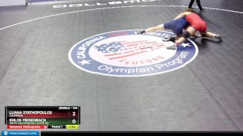 144 lbs Round 3 - Luana Stathopoulos, California vs Khloe Meisenbach, South San Francisco Gator WC