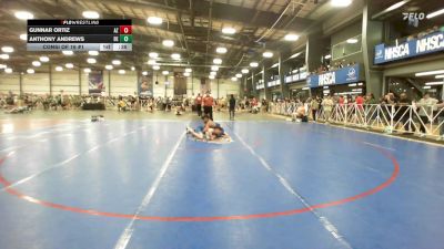 126 lbs Consi Of 16 #1 - Gunnar Ortiz, AZ vs Anthony Andrews, DE
