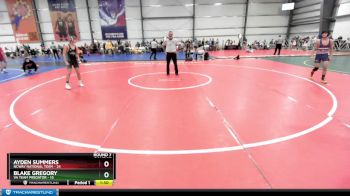 105 lbs Rd# 10- 4:00pm Saturday Final Pool - Ayden Summers, NCWAY National Team vs Blake Gregory, VA Team Predator