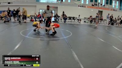 76 lbs 3rd Place Match - Hudson Heigel, FL Scorpions Wrestling Club vs David Sargsyan, LWC