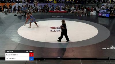 190 lbs Rnd Of 16 - Cambree Anderson, ND vs Esmeralda Tellez, PA