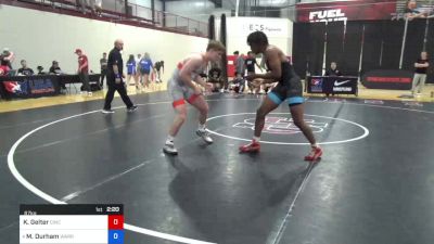 87 kg Consi Of 8 #2 - Kaleb Gelter, Cincinnati RTC vs Michael Durham, Warrior Regional Training Center