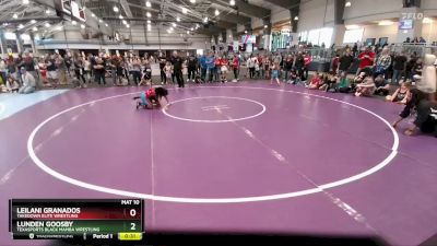 92 lbs Cons. Semi - Lunden Goosby, Texasports Black Mamba Wrestling vs Leilani Granados, Takedown Elite Wrestling